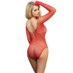 SUBBLIME - 952303 SHINY GRILL BODY WITH OFF SHOULDERS LONG SLEEVE RED ONE SIZE - Bild 2