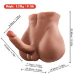 XISE - BERTLETT DILDO ASS REALISTIC DILDO AND ANUS MASTURBATOR FRONT POSITION WITH THRUSTING 18 CM - Bild 5