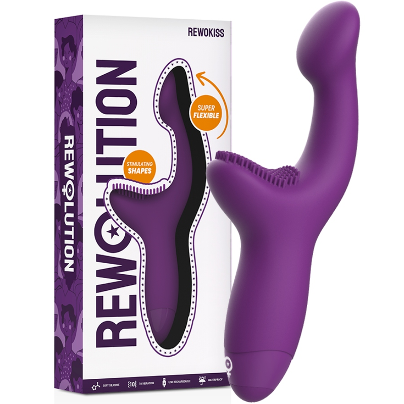 img_105313_7248d2c54701e35962fe0631987eb52f_1 REWOLUTION - REWOKISS VIBRATOR POINT TO STIMULATOR - Bild 1