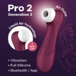 SATISFYER - PRO 2 GENERACIÓN 3 WINE RED BLUETOOTH & APP - Bild 6
