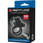 PRETTY LOVE - DOUBLE VIBRATING RING WITH BLACK STIMULATOR - Bild 11
