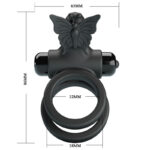 PRETTY LOVE - DOUBLE VIBRATING RING WITH BLACK STIMULATOR - Bild 10