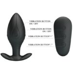 PRETTY LOVE - REGINA ANAL PLUG RECHARGEABLE VIBRATOR BLACK - Bild 9