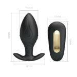 PRETTY LOVE - REGINA ANAL PLUG RECHARGEABLE VIBRATOR BLACK - Bild 8