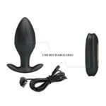 PRETTY LOVE - REGINA ANAL PLUG RECHARGEABLE VIBRATOR BLACK - Bild 10