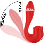 MIA - SELENA STIMULATOR VIBRATING + TAPPING RED - Bild 7