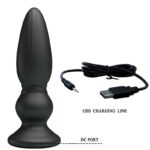 MR PLAY - POWERFUL VIBRATOR REMOTE CONTROL ANAL PLUG BLACK - Bild 6