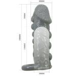 PRETTY LOVE - REALISTIC PENIS ENLARGER AND DELAY SLEEVE GREY - Bild 7