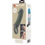 PRETTY LOVE - REALISTIC PENIS ENLARGER AND DELAY SLEEVE GREY - Bild 8