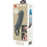 PRETTY LOVE - REALISTIC PENIS ENLARGER AND DELAY SLEEVE MODEL 2 GREY - Bild 8