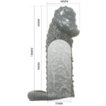 PRETTY LOVE - REALISTIC PENIS ENLARGER AND DELAY SLEEVE MODEL 2 GREY - Bild 7