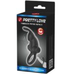 PRETTY LOVE - VIBRATING RING + RABBIT CLITORIS STIMULATOR 10 VIBRATIONS BLACK - Bild 6