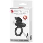 PRETTY LOVE - DEBONAIRE VIBRATING RING RABBIT 10 VIBRATIONS BLACK - Bild 7