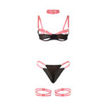 SUBBLIME - 955298 BRA SET WITH NECKLACE AND LEG DETAILS FLUORESCENT PINK S/M - Bild 6