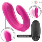 INTENSE - JANET DUAL U-SHAPED STIMULATOR AND VIBRATOR WITH REMOTE CONTROL PINK - Bild 3