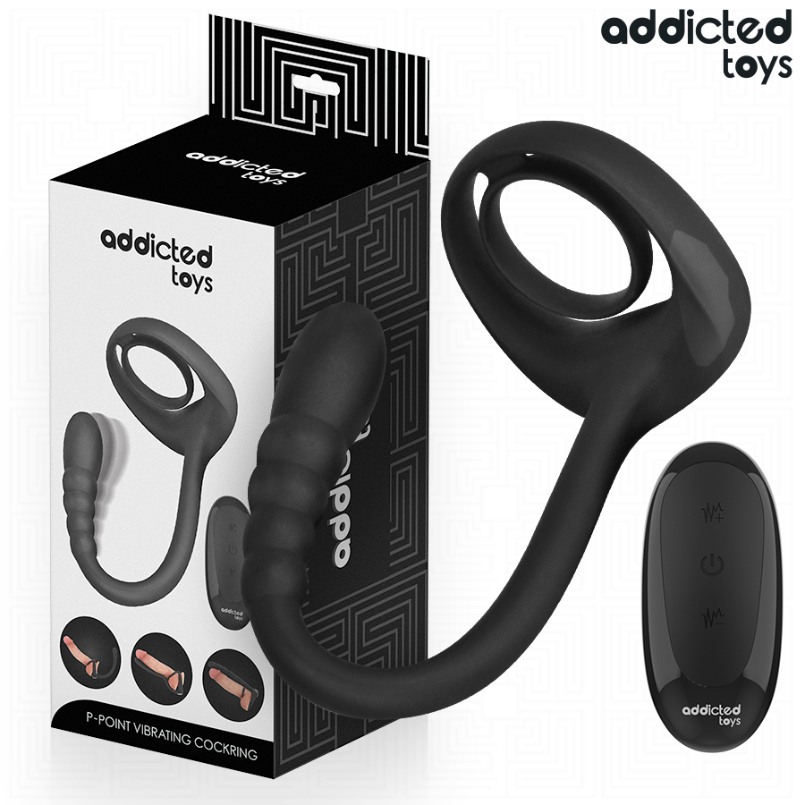 img_216324_99e36f583e508fb9cc3399913cebf312_1 ADDICTED TOYS - P-SPOT VIBRATING COCK RING REMOTE CONTROL - Bild 1