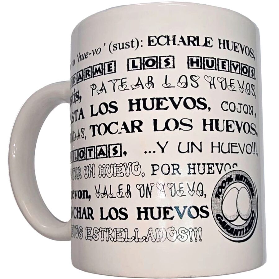 img_216766_cb3b947ed36ec417dcae1fe2f4f3e8cf_1 DIABLO PICANTE - WHITE MUG WITH BALLS SYNONYMS 370 ML - Bild 1