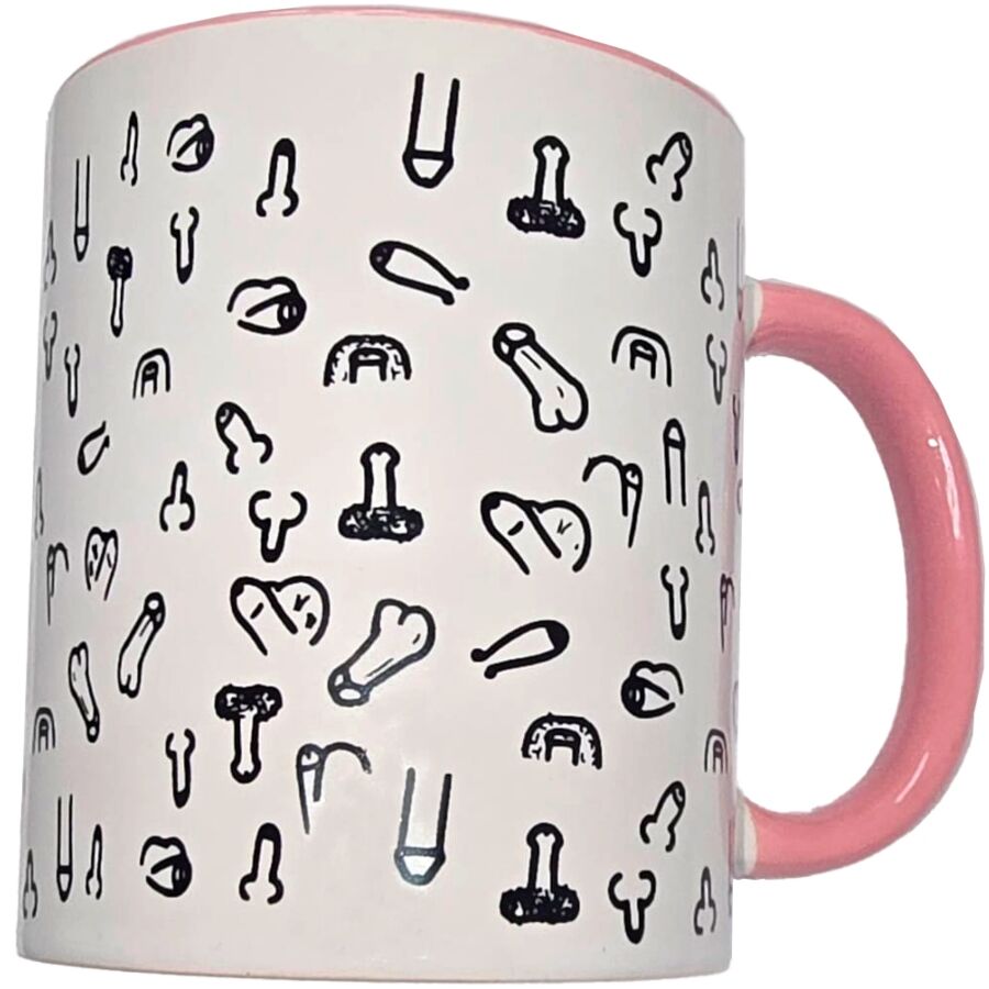 img_216770_68c9d785b31edcbc94988c855bfb5542_1 DIABLO PICANTE - WHITE PENIS MUG WITH PINK HANDLE 370 M - Bild 1
