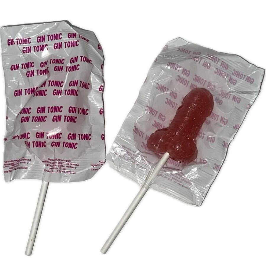 img_217023_3d2c6f00cbb2197864f3fe188b9ed8e2_1 DIABLO GOLOSO - 1 PENIS LOLLIPOP GIN TONIC STRAWBERRY FLAVOR 10% ALCOHOL - Bild 1