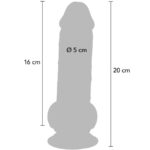 GET REAL - DELUXE REALISTIC PENIS WITH TESTICLES EXTRA THICK 20 CM - Bild 4