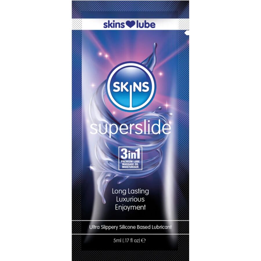 img_217170_73a914f81b5ce8dc584205a7a89d68a2_1 SKINS - SUPERSLIDE SILICONE-BASED LUBRICANT SINGLE-DOSE 5 ML - Bild 1