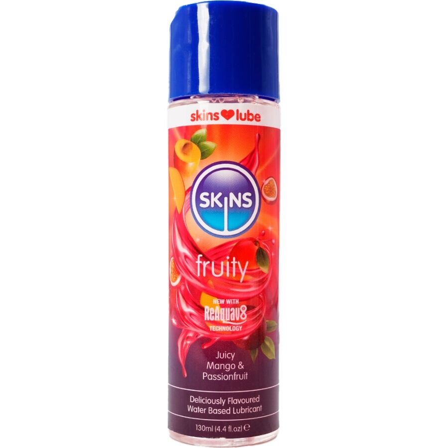 img_217175_85deafa6cd741cc15b59afe54774b873_1 SKINS - FRUITY WATER-BASED LUBRICANT MANGO & PASSION FRUIT 130 ML - Bild 1
