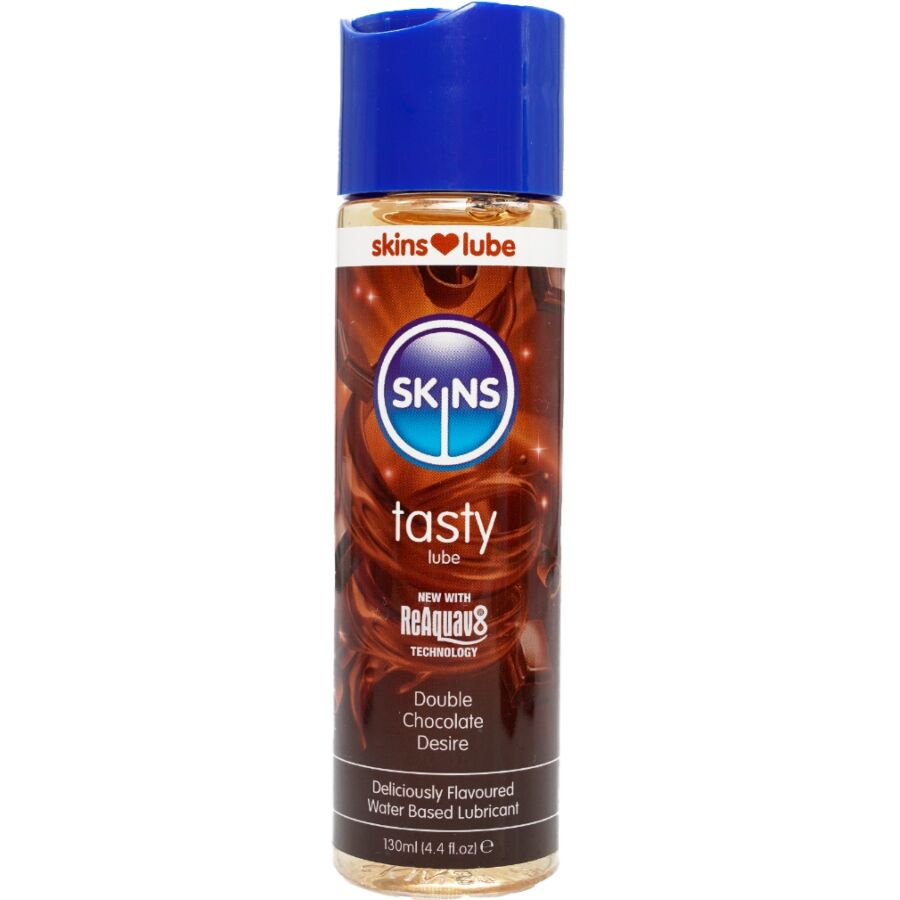 img_217189_3c50e4dc1161e77c6fc1f075c16282ce_1 SKINS - TASTY WATER-BASED LUBRICANT DOUBLE CHOCOLATE 130 ML - Bild 1