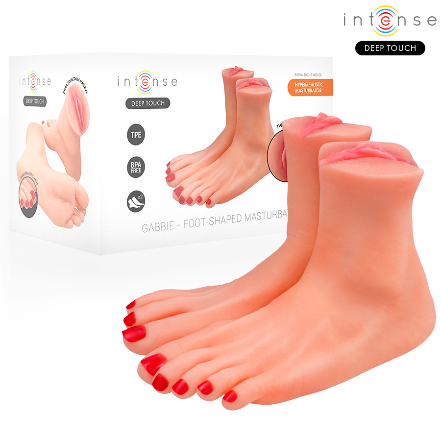 img_218092_40b6c144761216b81be121a9d883335c_1 INTENSE DEEP TOUCH - GABBIE TWO-PIECE FOOT-SHAPED MASTUBADOR - Bild 1