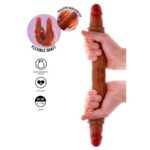 GET REAL - DOUBLE-ENDED SILICONE DILDO CARAMEL 40 CM - Bild 2