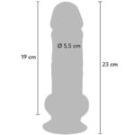 GET REAL - DELUXE REALISTIC PENIS WITH TESTICLES EXTRA THICK 23 CM - Bild 5