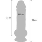 GET REAL - DELUXE REALISTIC PENIS WITH TESTICLES EXTRA THICK 28 CM - Bild 5