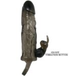 BAILE - BRAVE MAN PENIS COVER WITH RABBIT BLACK 16.5 CM - Bild 6