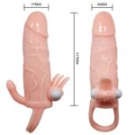 BAILE - BRAVE MAN PENIS COVER WITH CLIT AND ANAL STIMULATION FLESH 16.5 CM - Bild 9