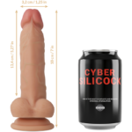 CYBER SILICOCK - STRAP-ON JUDE LIQUID SILICONE WITH 3 RINGS FREE 18 CM -O- 3.2 CM - Bild 6