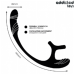 ADDICTED TOYS - ANAL PLUG WITH VIBRATION AND 360º WAVING AND TESTICLE STIMULATOR - Bild 4